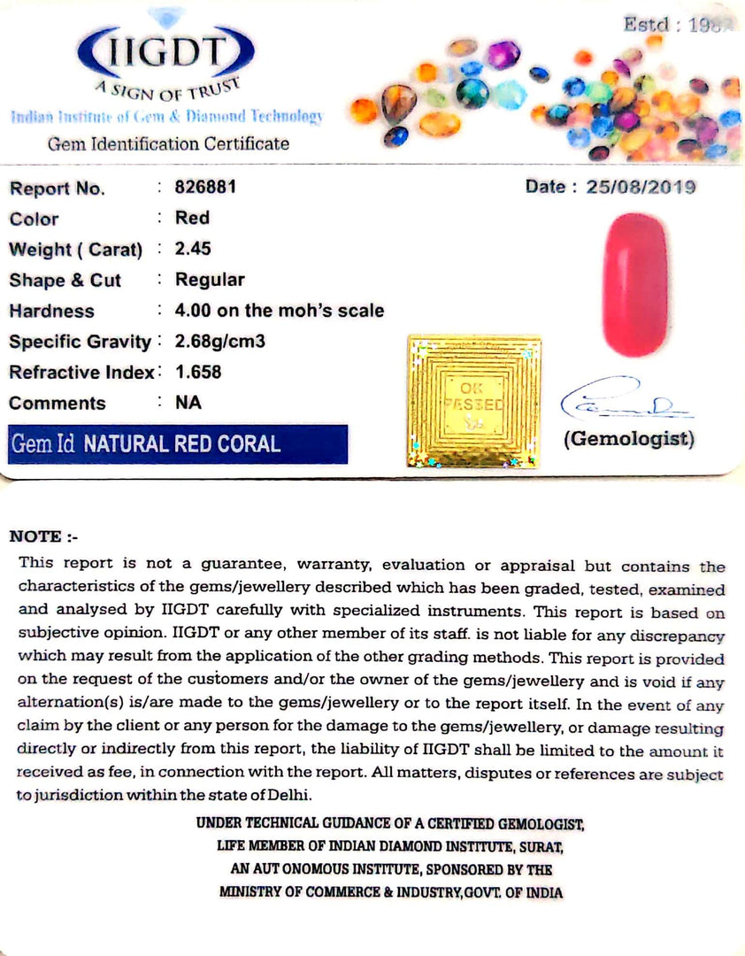 2.45/CT Natural Italian Moonga