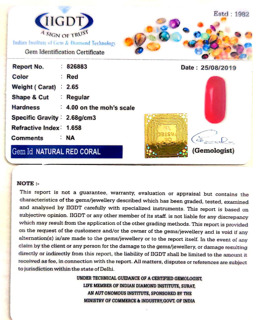 2.65/CT Natural Italian Moonga
