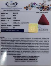 5.27 Ratti Italian Triangular Red Coral-1054