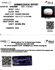 6.39/CT Natural Opal with Govt. Lab Certificate