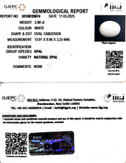 2.98/CT Natural Opal with Govt. Lab Certificate