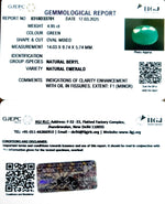 Load image into Gallery viewer, 4.95/CT Natural Panna Stone with Govt. Lab Certificate