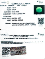 Load image into Gallery viewer, 4.64/CT Natural Panna Stone with Govt. Lab Certificate