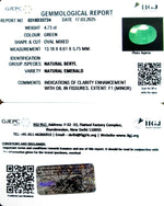 Load image into Gallery viewer, 4.73/CT Natural Panna Stone with Govt. Lab Certificate