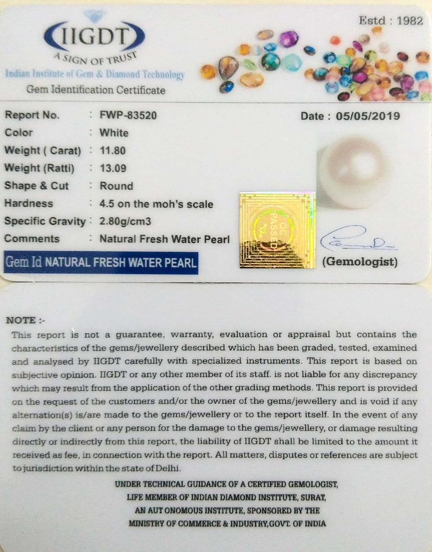 11.50/CT NATURAL FRESH WATER PEARL