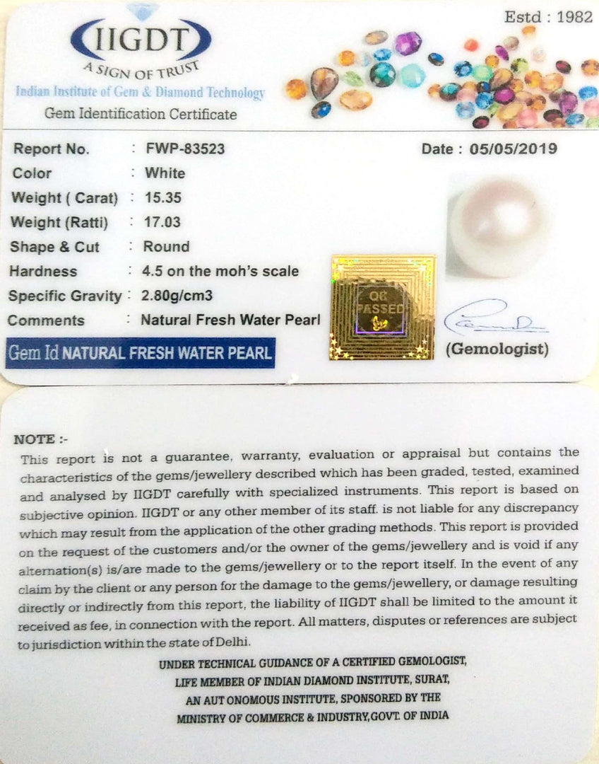 15.35/CT NATURAL FRESH WATER PEARL