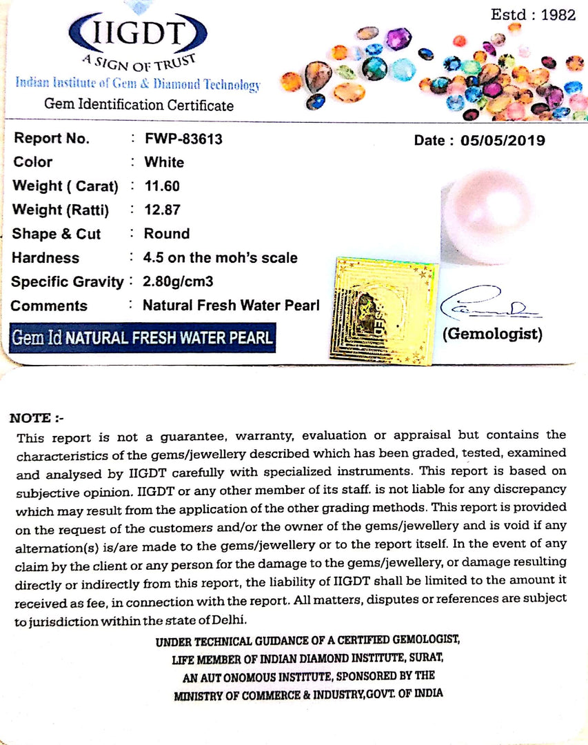11.60/CT NATURAL FRESH WATER PEARL