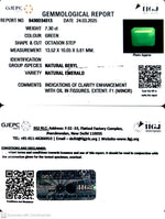 Load image into Gallery viewer, 7.30/CT Natural Panna Stone with Govt. Lab Certificate