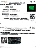 Load image into Gallery viewer, 5.62/CT Natural Panna Stone with Govt. Lab Certificate