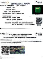 Load image into Gallery viewer, 4.90/CT Natural Panna Stone with Govt. Lab Certificate