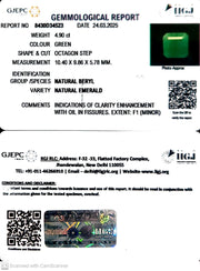 4.90/CT Natural Panna Stone with Govt. Lab Certificate
