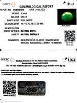 Load image into Gallery viewer, 9.34/CT Natural Panna Stone with Govt. Lab Certificate