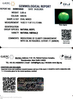 Load image into Gallery viewer, 5.69/CT Natural Panna Stone with Govt. Lab Certificate