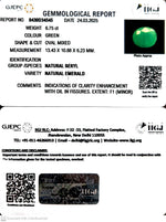 Load image into Gallery viewer, 6.75/CT Natural Panna Stone with Govt. Lab Certificate