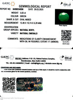 Load image into Gallery viewer, 5.83/CT Natural Panna Stone with Govt. Lab Certificate