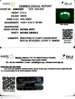 Load image into Gallery viewer, 8.13/CT Natural Panna Stone with Govt. Lab Certificate