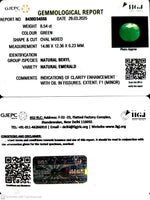 Load image into Gallery viewer, 8.54/CT Natural Panna Stone with Govt. Lab Certificate