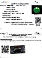 Load image into Gallery viewer, 5.69/CT Natural Panna Stone with Govt. Lab Certificate (3441)