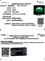 Load image into Gallery viewer, 6.36/CT Natural Panna Stone with Govt. Lab Certificate (1665)