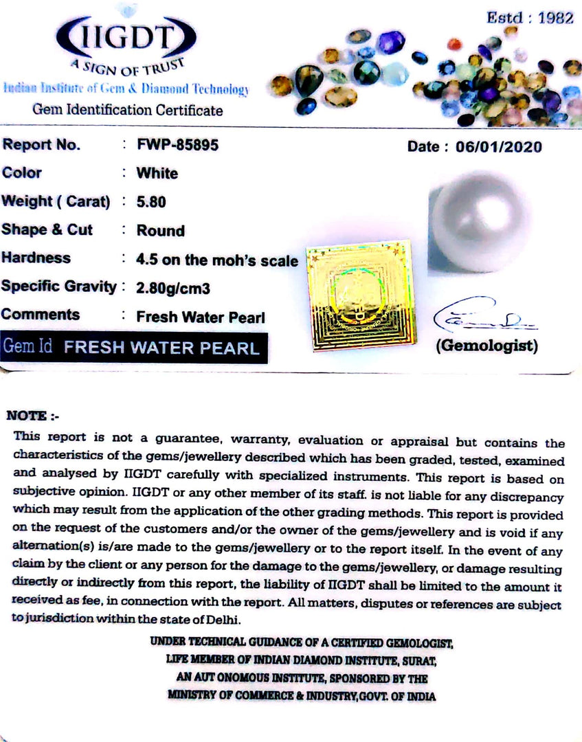 6.44 Ratti Fresh Water Pearl (277)