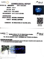 Load image into Gallery viewer, 4.55/CT Natural Blue Sapphire With Govt Lab Certificate