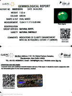 Load image into Gallery viewer, 7.53/CT Natural Panna Stone with Govt. Lab Certificate