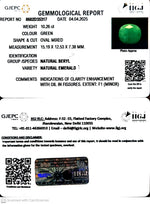Load image into Gallery viewer, 10.26/CT Natural Panna Stone with Govt. Lab Certificate