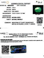 Load image into Gallery viewer, 6.43/CT Natural Panna Stone with Govt. Lab Certificate