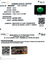 Load image into Gallery viewer, 5.56/CT Natural Panna Stone with Govt. Lab Certificate