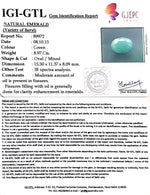 Load image into Gallery viewer, 9.97 Ratti Natural Emerald Stone With Govt. Lab Certificate (3441)
