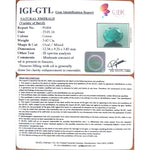 Load image into Gallery viewer, 3.42/CT Natural Emerald Stone with Govt. Lab Certificate (12210)