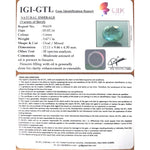 Load image into Gallery viewer, 4.08 Ratti Natural Panna Stone with Govt. Lab Certificate (8100)