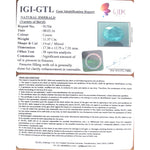 Load image into Gallery viewer, 11.37/CT Natural Panna Stone with Govt. Lab Certificate (8991)