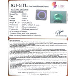 Load image into Gallery viewer, 3.33 Ratti Natural Panna Stone with Govt. Lab Certificate (34410)