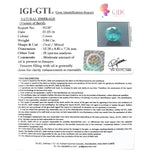 Load image into Gallery viewer, 3.84/CT Natural Emerald Stone with Govt. Lab Certified (34410)