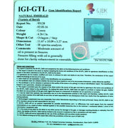 4.26/CT Natural Emeraid Stone With Govt Lab Certificate (3441)