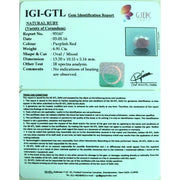 7.67 Ratti Natural New Burma Ruby with Govt. Lab Certificate-(2331)