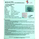 Load image into Gallery viewer, 2.91/CT Natural Emerald Stone with Govt. Lab Certificate (12210)