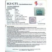 12.19/CT Natural Panna Stone with Govt. Lab Certificate (12210)