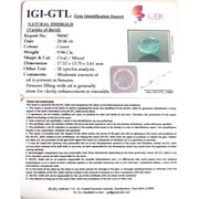 9.9/CT Natural Panna Stone with Govt. Lab Certificate (12210)
