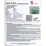 Load image into Gallery viewer, 5.97 Ratti Natural Panna Stone with Govt. Lab Certificate (6100)