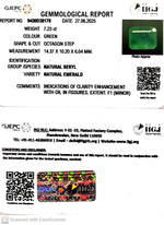Load image into Gallery viewer, 7.23/CT Natural Panna Stone with Govt. Lab Certificate (8991)