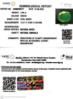 Load image into Gallery viewer, 5.46/CT Natural Panna Stone with Govt. Lab Certificate (6771)