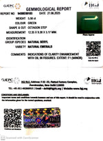 Load image into Gallery viewer, 5.56/CT Natural Panna Stone with Govt. Lab Certificate (8991)