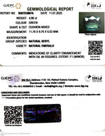 Load image into Gallery viewer, 4.98/CT Natural Panna Stone with Govt. Lab Certificate (56610)