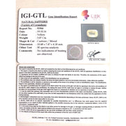 3.41 Ratti Natural yellow sapphire with Govt Lab Certificate-(45510)