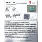 Load image into Gallery viewer, 3.71/CT Natural Emerald Stone with Govt. Lab Certificate (12210)
