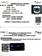 Load image into Gallery viewer, 3.01/CT Natural Yellow Sapphire With Govt Lab Certificate (45510)