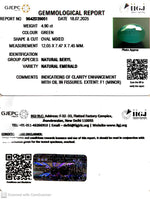 Load image into Gallery viewer, 4.90/CT Natural Panna Stone with Govt. Lab Certificate (34410)