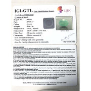 8.66/CT Natural Panna Stone with Govt. Lab Certificate-3441